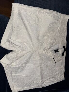 torrid White Eyelet Cotton Shorts